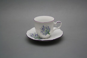 Cup high 0,135l with saucer Ofelia Lavender FL