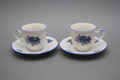 Cup high 0,135l with saucer Ofelia Forget-me-not AL č.1