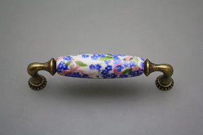 Rustic handles Bohemia 128mm Forget-me-not Chintz
