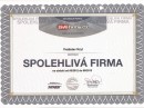 Certifikát - spolehlivá firma