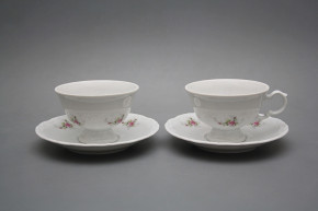 Tea cup 0,16l and saucer Maria Louise Pink roses BB