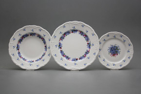 Plate set Marie Louise Forget-me-not 36-piece KBB