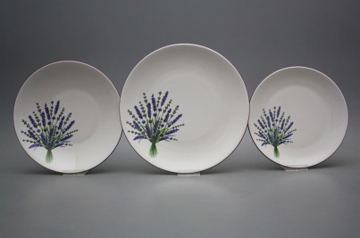 Plate set Coup Lavender 18-piece HFL č.1