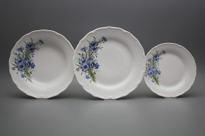 Plate set Verona Cornflowers 18-piece HBB
