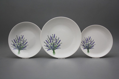 Plate set Coup Lavender 12-piece HBB č.1