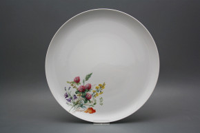 Flat round dish 30cm Coup Flowering meadow Pattern A HBB