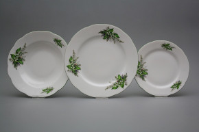 Plate set Rose Lilies of Valley 12-piece CZL