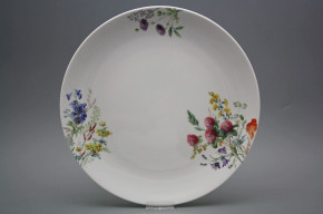Flat round dish 30cm Coup Flowering meadow CBB