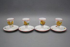 Egg cup with stand Rokoko Easter chicks CL