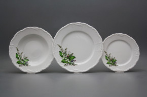 Plate set Marie Louise Lilies of valley 18-piece HBB