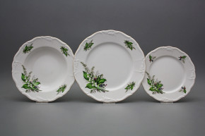 Plate set Marie Louise Lilies of valley 12-piece EGL