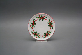 Underplate for glass 10cm Rokoko Christmas holly CL
