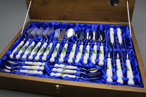 Set of cutlery Bohemia 1987 with box Lilies of valley 24-piece BB