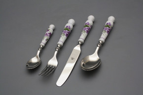Set of cutlery Bohemia 1987 with box Violets 24-piece FL