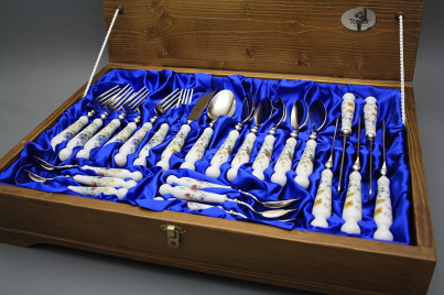 Set of cutlery Bohemia 1987 with box Flowering meadow 24-piece BB č.1