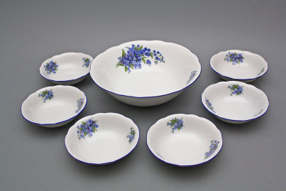 Compote set Rose Forget-me-not 7-piece CAL č.1
