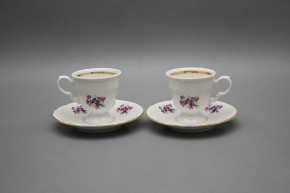 Cup 0,07l with saucer Marie Louise Sweet violets GL