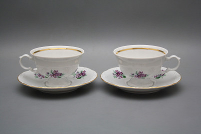 Tea cup 0,16l and saucer Maria Louise Sweet violets GL č.1