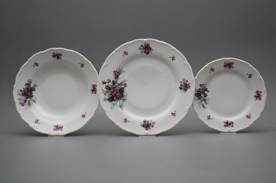 Plate set Ofelia Sweet violets 12-piece KBB č.1