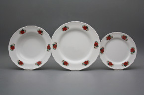 Plate set Ofelia Winter Bouquet 18-piece ABB