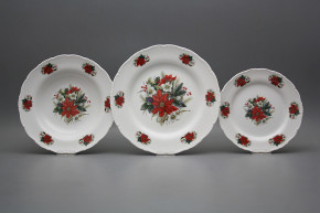 Plate set Ofelia Winter Bouquet 12-piece FBB