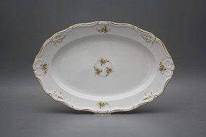 Oval dish 32cm Marie Louise Tea roses GGL Lux