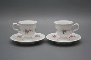Cup 0,07l with saucer Marie Louise Pink roses BB