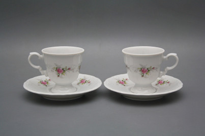 Cup 0,07l with saucer Marie Louise Pink roses BB č.1