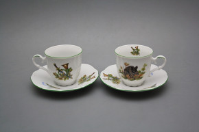 Cup high 0,135l with saucer Ofelia Wild boar ZL