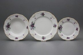 Plate set Marie Louise Sweet violets 36-piece KGL LUX