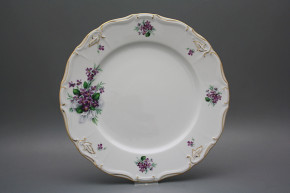 Flat round dish 30cm Marie Louise Sweet violets KGL LUX