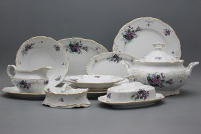 Dining set Marie Louise Sweet violets 28-piece KGL LUX