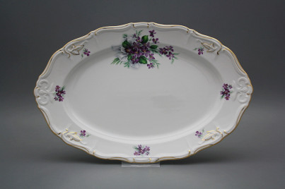 Oval dish 34cm Marie Louise Sweet violets KGL LUX č.1