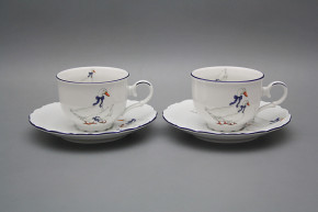 Tea cup 0,18l with saucer Ofelia Geese ML