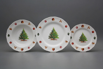 Plate set Ofelia Christmas Tree 24-piece JBB č.1