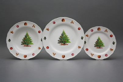 Plate set Ofelia Christmas Tree 24-piece JZL č.1