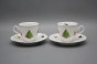 Coffee cup 0,18l and saucer Ofelia Christmas Tree BB č.2