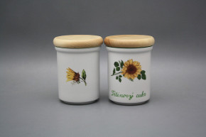 Box with wooden cover B - medium Sunflowers ZL