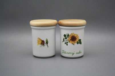 Box with wooden cover B - medium Sunflowers ZL č.1