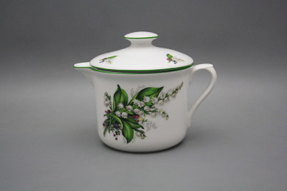 Big mug Varak with spout and cover Lilies of valley ZL č.1