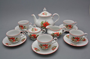 Tea set Ofelia Poinsettia 15-piece CL