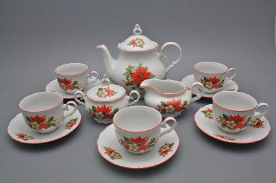 Tea set Ofelia Poinsettia 15-piece CL č.1