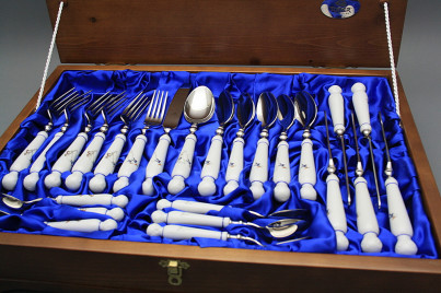Set of cutlery Bohemia 1987 with box Geese 24-piece ML č.1