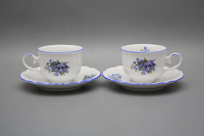 Tea cup 0,18l with saucer Ofelia Forget-me-not AL č.1