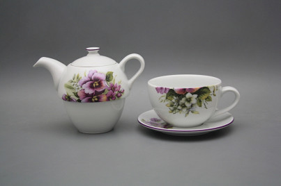 Tea set Duo Pansy FL č.1