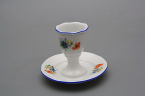 Egg cup with stand Rokoko Field flowers AL