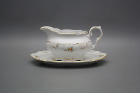 Sauceboat 0,4l with saucer Marie Louise Tea roses GL LUX