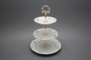 Three tier stand Marie Louise Tea Roses EGL LUX