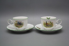 Tea cup 0,18l with saucer Ofelia Feathered game ZL