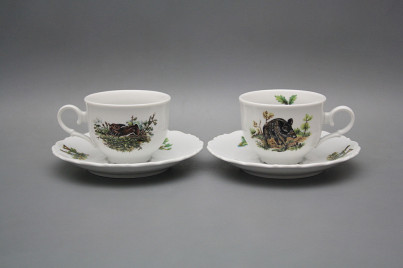 Tea cup 0,18l with saucer Ofelia Forest game BB č.1